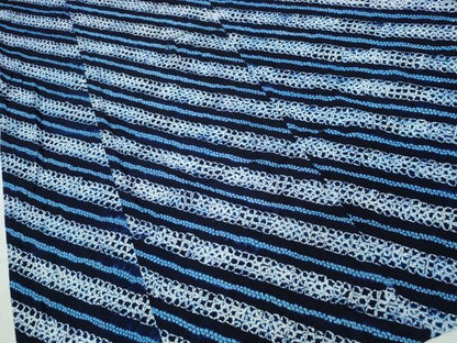 平和屋着物∴夏物 浴衣 有松鳴海絞り 斜線文 綿 逸品 CABD2467ng