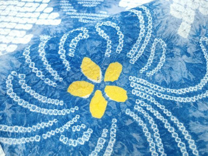 平和屋着物∴夏物 浴衣 有松鳴海絞り 乱菊 綿 逸品 未使用 CABD2471ng