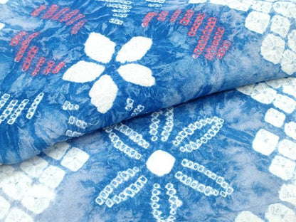 平和屋着物∴夏物 浴衣 有松鳴海絞り 乱菊 綿 逸品 未使用 CABD2471ng