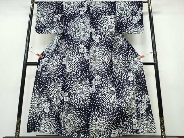 平和屋着物∴夏物 浴衣 菊文 綿 逸品 CABD2483ng
