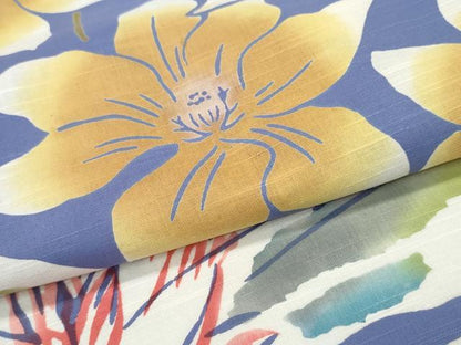 平和屋着物∴夏物 浴衣 舞花尽くし 綿 逸品 CABD2487ng