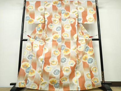 平和屋着物∴夏物 浴衣 舞花間道 綿 逸品 CABD2488ng