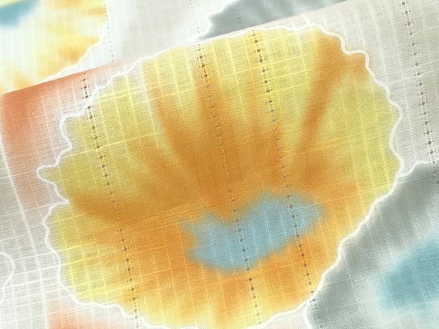 平和屋着物∴夏物 浴衣 舞花間道 綿 逸品 CABD2488ng