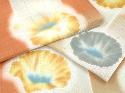 平和屋着物∴夏物 浴衣 舞花間道 綿 逸品 CABD2488ng