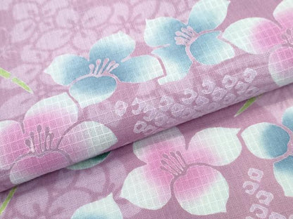 平和屋着物∴夏物 浴衣 綿紅梅 舞花尽くし 綿 逸品 CABD2490ng
