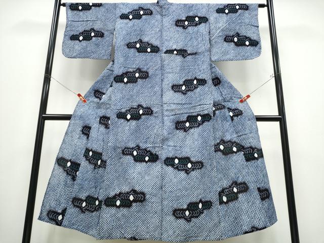 平和屋着物∴夏物 浴衣 有松鳴海絞り 舞花文 綿 逸品 CABD2491ng