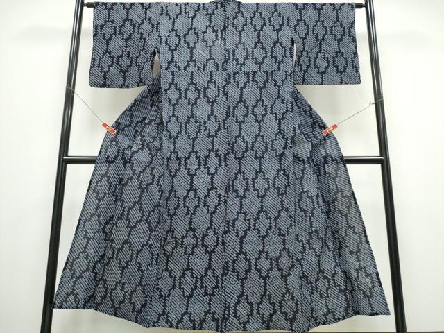 平和屋着物∴夏物 浴衣 有松鳴海絞り 幾何学文様 綿 逸品 CABD2493ng