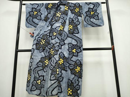 平和屋着物∴夏物 浴衣 有松鳴海絞り 乱菊 流水文 綿 逸品 CABD2496ng