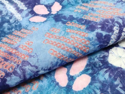 平和屋着物∴夏物 浴衣 有松鳴海絞り 杜若 綿 逸品 CABD2497ng