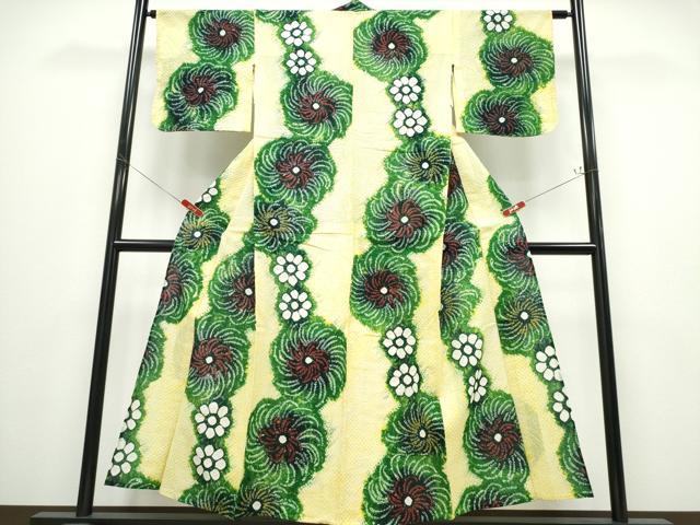 平和屋着物∴夏物 浴衣 有松鳴海絞り ねじ花文 綿 逸品 CABD2500ng