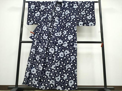 平和屋着物∴夏物 浴衣 有松鳴海絞り 舞花尽くし 綿 逸品 CABD2505ng