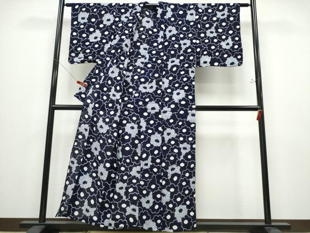 平和屋着物∴夏物 浴衣 有松鳴海絞り 舞花尽くし 綿 逸品 CABD2505ng