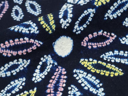平和屋着物∴夏物 浴衣 有松鳴海絞り 切嵌花文 綿 逸品 CABD2513ng