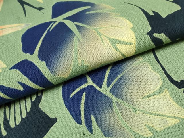 平和屋着物∴夏物 浴衣 モンステラ 洋花文 綿 逸品 CABD2528ng