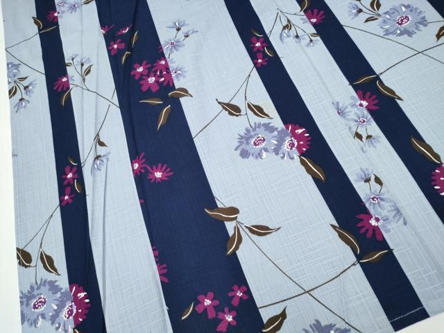 平和屋着物∴夏物 浴衣 舞花間道 綿 逸品 CABD2532ng