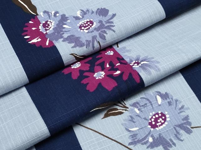 平和屋着物∴夏物 浴衣 舞花間道 綿 逸品 CABD2532ng