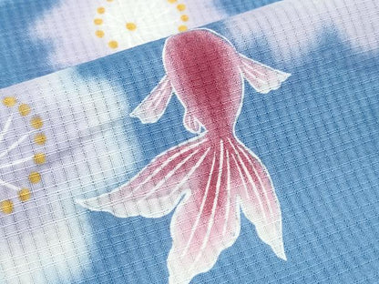 平和屋着物∴夏物 浴衣 切嵌牡丹梅花文 綿 逸品 CABD2537ng