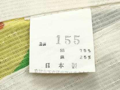 平和屋着物∴夏物 浴衣 スイカ 花火 綿麻 逸品 CABD2543ng