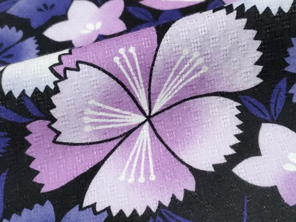 平和屋着物∴夏物 浴衣 草花文 綿 逸品 CABD2547ng