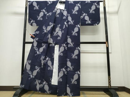 平和屋着物∴夏物 浴衣 瓢箪吉祥文様 綿 逸品 未使用 CABD2554ng