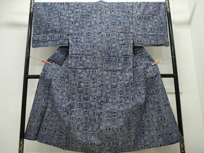 平和屋着物∴夏物 男性 浴衣 幾何学文様 綿 逸品 CABD2555ng
