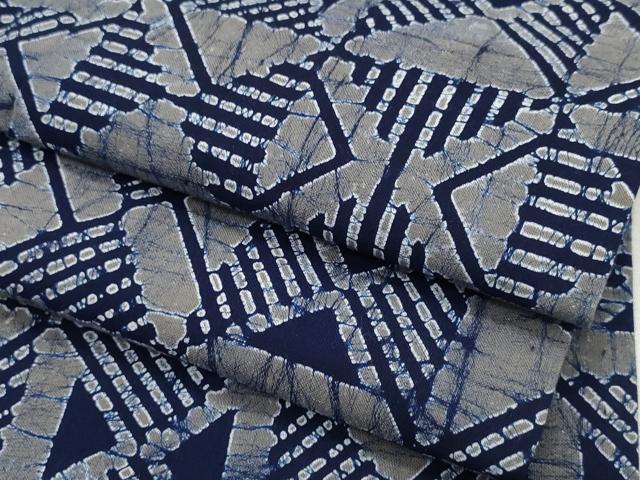 平和屋着物∴夏物 男性 浴衣 幾何学文様 綿 逸品 CABD2555ng