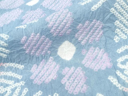 平和屋着物∴夏物 浴衣 有松鳴海絞り 花唐草文 綿 逸品 CABD2561ng