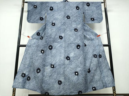平和屋着物∴夏物 浴衣 有松鳴海絞り 吉祥丸文 綿 逸品 CABD2563ng