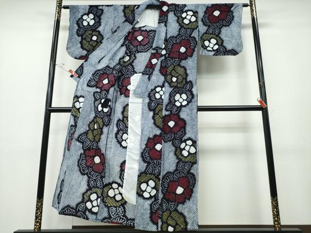 平和屋着物∴夏物 浴衣 有松鳴海絞り 舞花文 綿 逸品 CABD2571ng