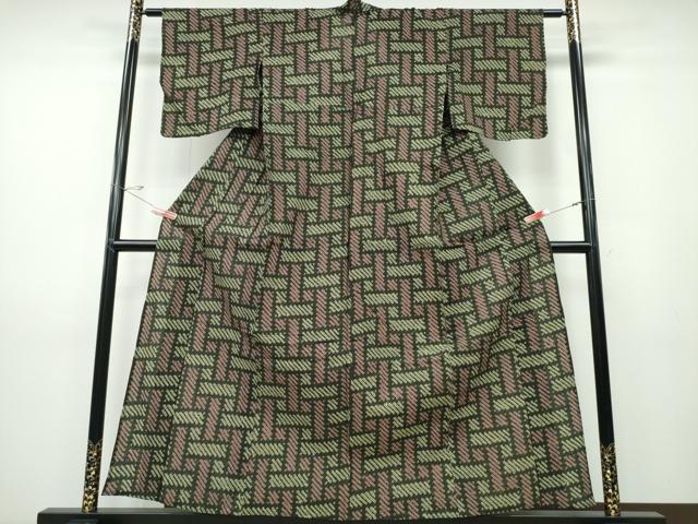 平和屋着物∴夏物 浴衣 有松鳴海絞り 籠目文 綿 逸品 CABD2572ng