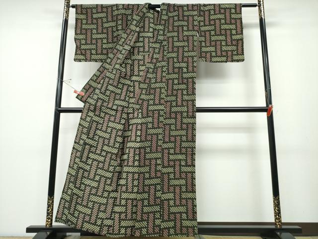 平和屋着物∴夏物 浴衣 有松鳴海絞り 籠目文 綿 逸品 CABD2572ng