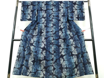 平和屋着物∴夏物 阿波しじら織 浴衣 番傘 綿 逸品 CABD2577ng