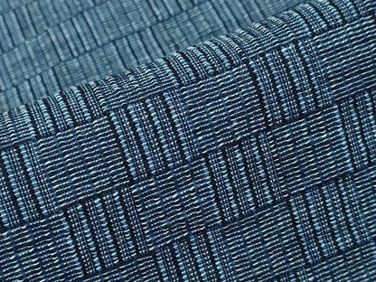 平和屋着物∴夏物　阿波しじら織　浴衣　網代文様　綿　逸品　CABD2579ng