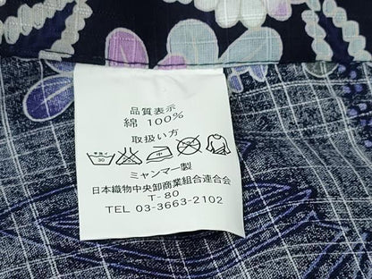 平和屋着物∴夏物 浴衣 花丸文 綿 逸品 未使用 CABD2586ng
