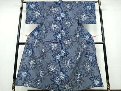 平和屋着物∴夏物 浴衣 乱菊 綿 逸品 CABD2589ng