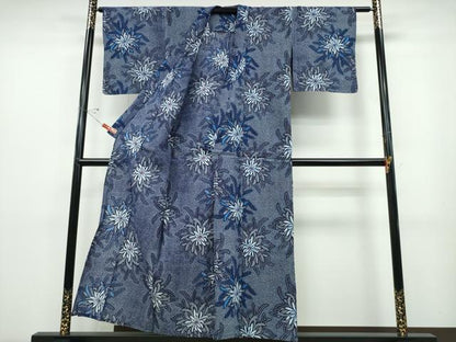 平和屋着物∴夏物 浴衣 乱菊 綿 逸品 CABD2589ng