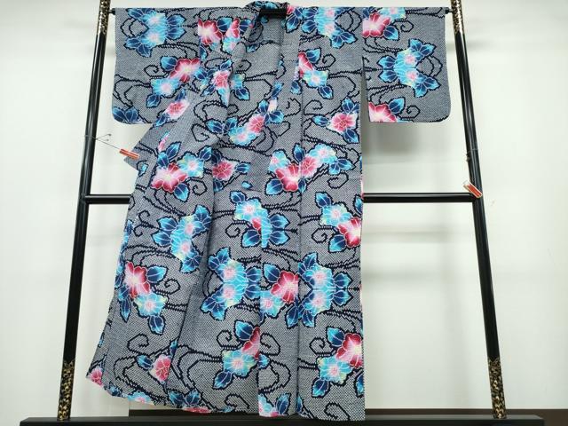 平和屋着物∴夏物 浴衣 椿 綿 逸品 CABD2592ng