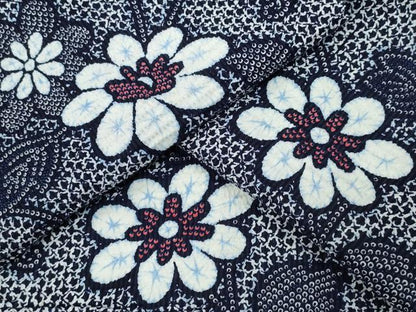 平和屋着物∴夏物 浴衣 枝花文 綿 逸品 CABD2593ng