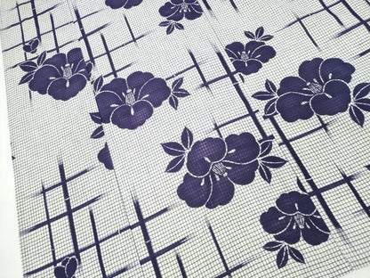 平和屋着物∴夏物 浴衣 綿紅梅 竹縞椿 綿 逸品 CABD2602ng