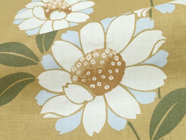 平和屋着物∴夏物 浴衣 草花文 綿 逸品 未使用 CABD2606ng
