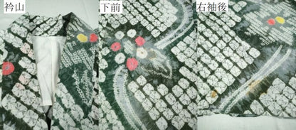 平和屋着物∴夏物 浴衣 有松鳴海絞り 流水舞花文 綿 逸品 CABD2609ng