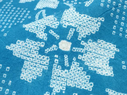 平和屋着物∴夏物　浴衣　有松鳴海絞り　枝花文　綿　逸品　CABD2615ng