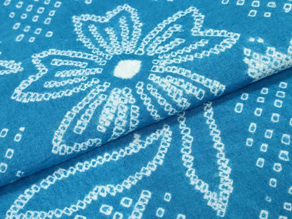 平和屋着物∴夏物　浴衣　有松鳴海絞り　枝花文　綿　逸品　CABD2615ng