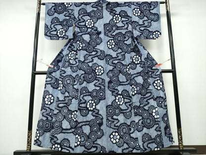 平和屋着物∴夏物 浴衣 有松鳴海絞り 流水舞菊尽くし 綿 逸品 CABD2620ng