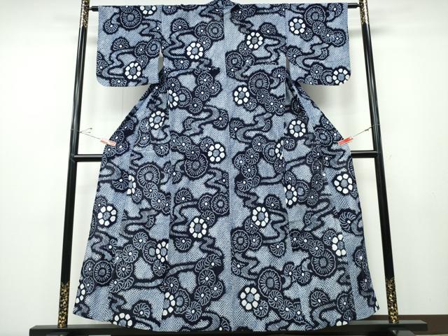 平和屋着物∴夏物 浴衣 有松鳴海絞り 流水舞菊尽くし 綿 逸品 CABD2620ng