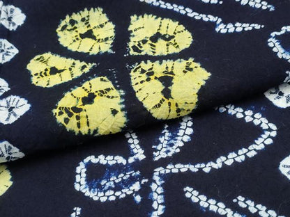平和屋着物∴夏物 浴衣 有松鳴海絞り 流水舞蝶花文 綿 逸品 CABD2632ng