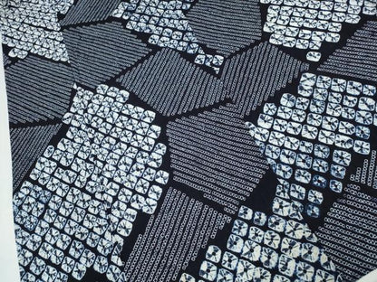 平和屋着物∴夏物 浴衣 有松鳴海絞り 切嵌文 綿 逸品 CABD2649ng