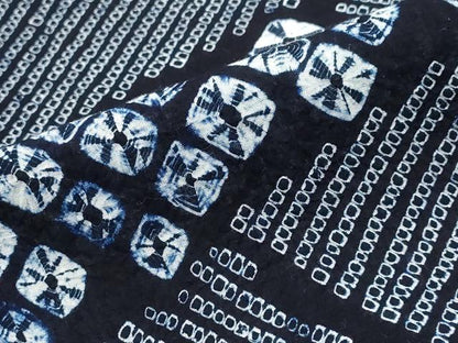 平和屋着物∴夏物 浴衣 有松鳴海絞り 切嵌文 綿 逸品 CABD2649ng