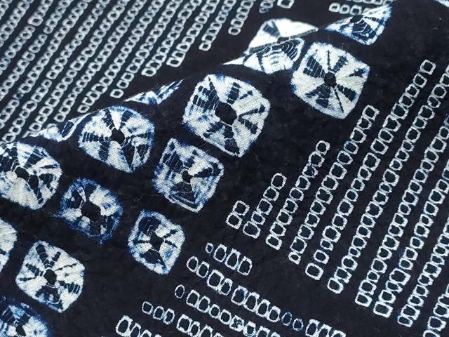 平和屋着物∴夏物 浴衣 有松鳴海絞り 切嵌文 綿 逸品 CABD2649ng