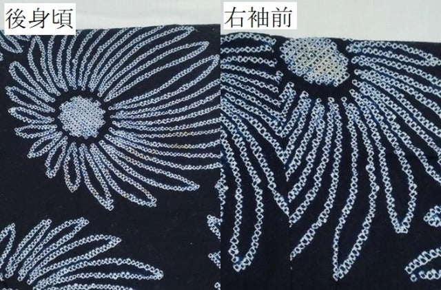 平和屋着物∴夏物 浴衣 有松鳴海絞り 舞菊文 綿 逸品 CABD2650ng